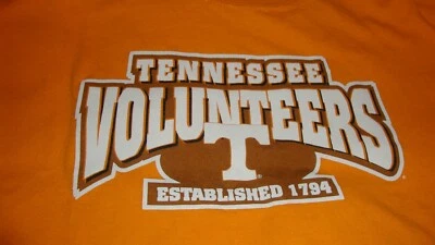 Gildan TENNESSEE VOLUNTEERS Boys Youth T-Shirt Sz Large Orange 100% Cotton    18 - Image 1 of 4