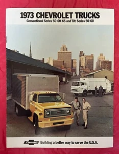 1973 Chevrolet "MODELLI CONVENZIONALI / INCLINABILI" - Brochure / Catalogo Camion Originale - Foto 1 di 6