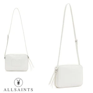 Bandolera de cuero para cámara AllSaints en BLANCO NUBE - Imagen 1 de 16