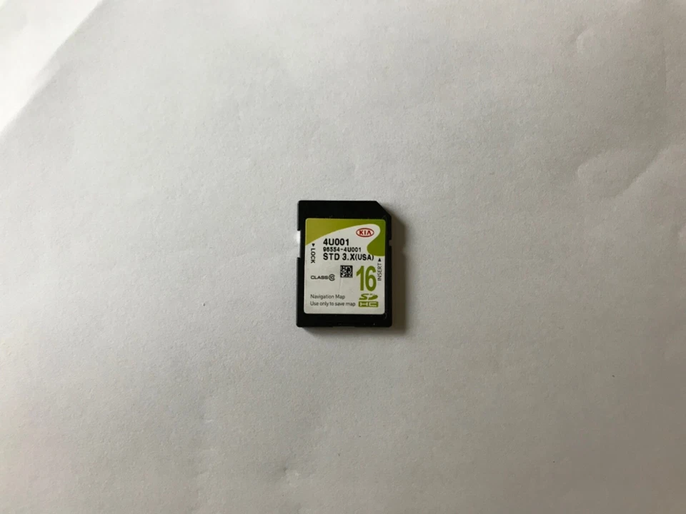 OEM Optima HEV SD Navigation Memory Card Part # 96554-4U001 4UOO1 GPS Map Data - Image 1 of 1