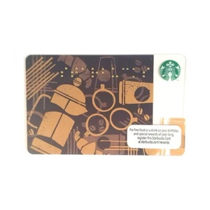 Starbucks USA Gift Card / Black Braille 2013 / NEU Top Zustand_S34 - Bild 1 von 1
