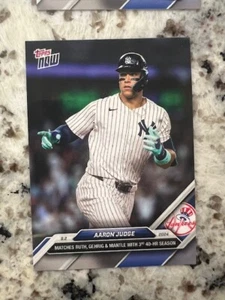 2024 TOPPS NOW MLB CARD NY YANKEES AARON JUDGE #504 MATCHES RUTH MANTLE GEHRIG - Picture 1 of 1