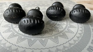 Gusseisen Griffe Nobs x 4 schwarz - Bild 1 von 5