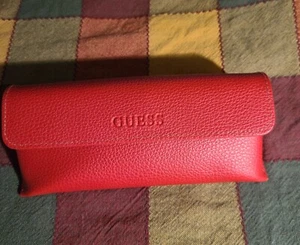 GUESS Red Authentic Eyeglasses Sunglasses Case - Picture 1 of 4