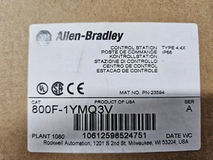 Allen Bradley 800F-1YMQ3V NEW IN BOX FAST SHIPPING! - Picture 1 of 2