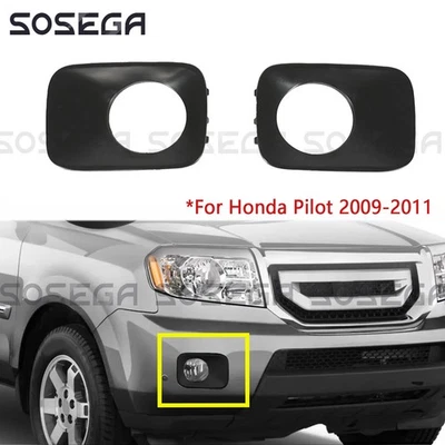 Juego de embellecedores de luces antiniebla par de bisel para Honda Pilot 2009-2011 izquierda derecha Foto 1 de 4