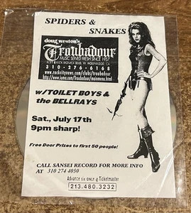 SPIDERS & SNAKES Promo Single (1999 CD) L.A. METAL Sansei Records GLAM Rare! - Picture 1 of 2