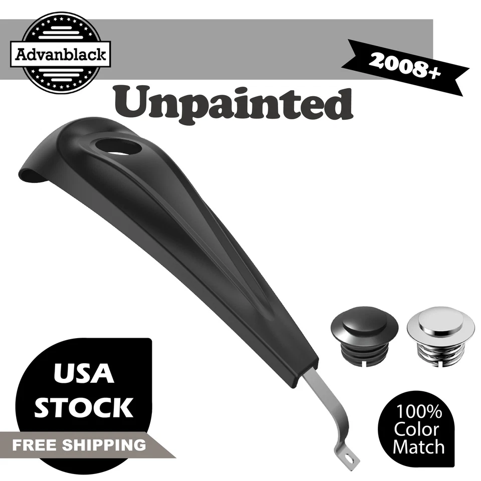 Cubierta de tapa de tanque de gasolina para consola de combustible Advanblack sin pintar para Harley 08+ Foto 1 de 4