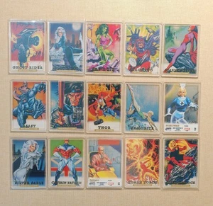 2024 Marvel Masterpieces '92 Platinum Plexi lot33 BLACK CAT SCARLET WITCH - Picture 1 of 3