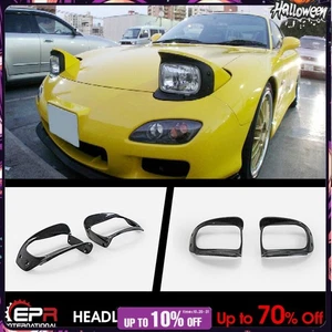 For Mazda RX7 FD3S OE style Carbon Fiber Inner Headlight Cover Trim Body kit - Imagen 1 de 8