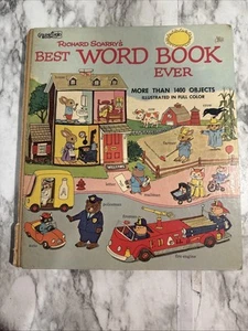 Richard Scarry's Best Word Book Ever 1963 First Edition Hardcover Printing - Imagen 1 de 4