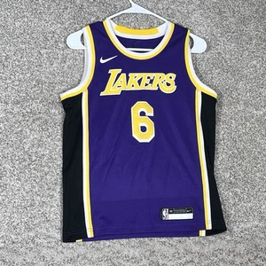 Los Angeles Lakers Nike Jersey Youth Medium 10-12 Purple LeBron James Basketball - Picture 1 of 6