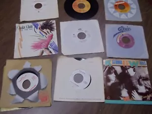 Records Vinyl 45 RPM 9 pcs - Picture 1 of 10