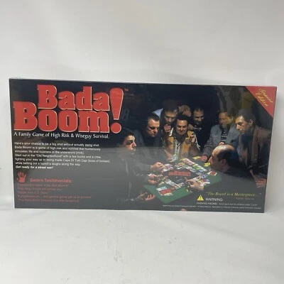 Bada Boom Board Game SEALED Sopranos Mob Italian 2000 VINTAGE - Image 1 of 4
