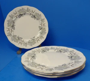 Royal Albert England Porcelain Silver Maple 4pc Hampton 10" Dinner Plates - Picture 1 of 15