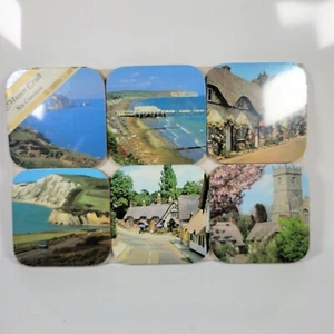 Vintage Manor Craft 6 England Scenary Cork Coaster Set - Foto 1 di 2
