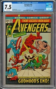 Avengers #97 CGC 7.5 Captain Marvel Annihilus Ronan Gil Kane John Buscema - Picture 1 of 1