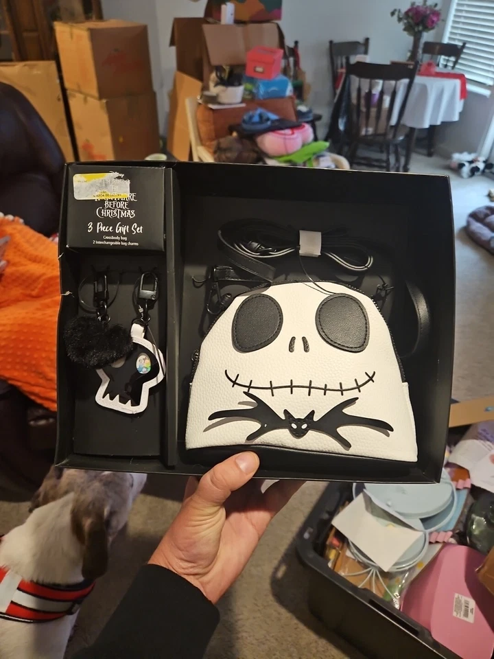 Disney Nightmare Before Christmas Bioworld Crossbody Purse & Key Chain Charm Set
