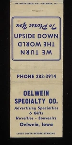 70er Jahre Oelwein Specialty Co. Werbung Geschenke Neuheiten Souvenirs Oelwein IA MB - Bild 1 von 2