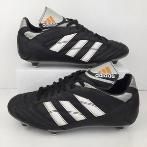 Adidas Hombres Botas de Fútbol Reino Unido 8 EUR 42 Córdoba 1995 De Colección Negro Cuero Zapatos - Imagen 1 de 14