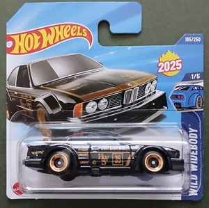 HOT WHEELS 2025 BMW 635 CSI, BLACK/GOLD, SHORT CARD. - Picture 1 of 1