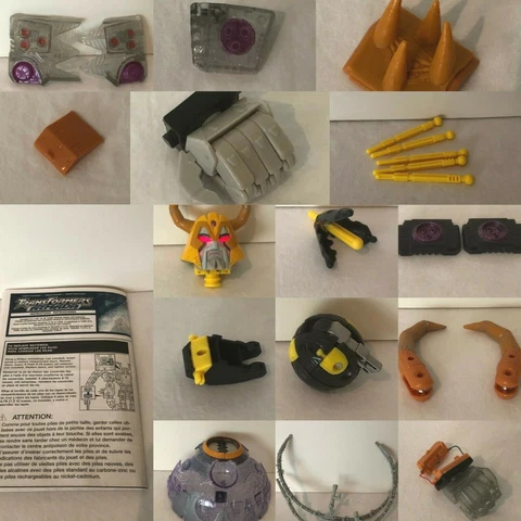 Transformers Unicron Replacement Parts Hasbro CHOICE of Pieces Dead End Figure Cover