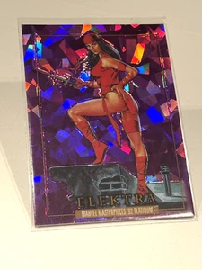 2024 Skybox Marvel Masterpieces '92 Platinum Elektra Purple Crystals #22 - Bild 1 von 2