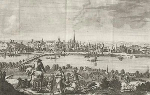 MAINZ - Gesamtansicht - Thomas Salmon - Kupferstich 1738 - Picture 1 of 3