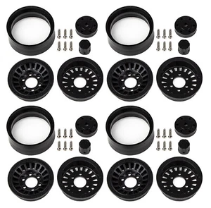 Team Associated Enduro Urbine 1.55 Rock Crawler Black Beadlock Wheels 4pcs - Picture 1 of 1