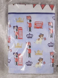 Paper Table Cover 180cm x 120cm approx Jack Russell Terrier & London design new - Picture 1 of 1