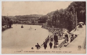 CPA -69- LYON - L'ILE-BARBE - Concours de pêche du Petit Journal - 25 juin 1905. - Imagen 1 de 1