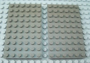LEGO Lot of 2 Dark Gray 6x10 Plate Pieces - Picture 1 of 1