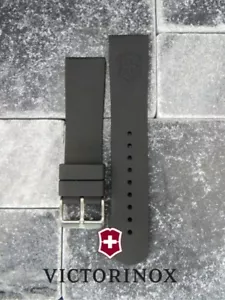 New Victorinox Swiss Army Rubber Strap Black Maverick Diver Watch Band 22mm 20mm - Picture 1 of 11