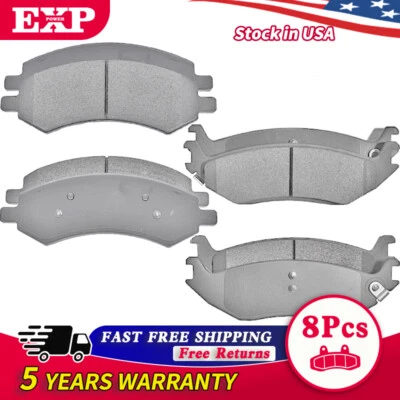 Pastillas de freno delanteras traseras de cerámica para Dodge Ram 1500 2018 2017 2016 2015 2014-2006 Foto 1 de 4