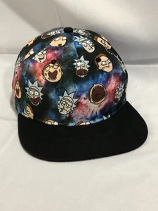 Rick and Morty Hat Adjustable Cap Snapback AOP Universe Theme Cartoon Network - Picture 1 of 9
