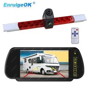 7" Monitor &Universal Brake Light Rear View Backup Camera for Cargo Van RV Bus - Picture 1 of 24