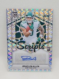 2024 Panini Mosaic Braelon Allen Auto Scripts #RS-BAN Rookie Card NEW YORK JETS - Picture 1 of 2