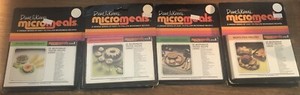 Diane & Karen's MicroMeals * Lot of 6 Microwave Meal Cards * New Old Stock 1981 