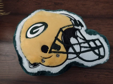 NFL Green Bay Packers Helmet Cloud Pillow Cover