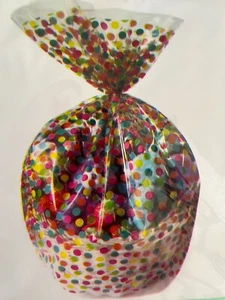 Easter Basket Gift Bag Wrap, Clear -Easter designs -2 Cellophane Bags 22x 25x 4 - Picture 1 of 16