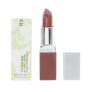 Clinique Nude Lipstick Pop Lip Colour + Primer 02 Bare Pop Lip Tint Base - NEW - Picture 1 of 2