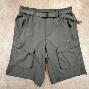 Little Donkey Andy Shorts Herren M Cargo Wandern grau Gürtel Stretch Outdoor - Bild 1 von 8