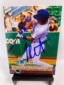 2018 Ogden Raptors Autographed James Outman Minor League Team #47 LA Dodgers - Picture 1 of 7