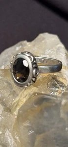 Silpada Sterling Silver Smokey Quartz Ring Sz. 7 - Picture 1 of 3