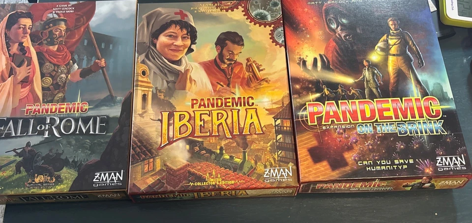 Pandemic Board Game A Lot Of Three: Base On The Brink Fall Of Rome And Iberia. - Image 1 of 4