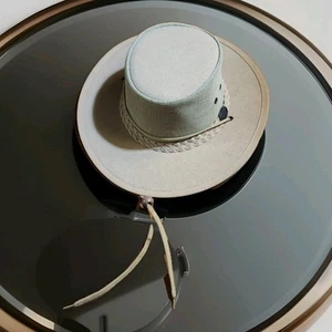 OUTBACK SHADE Mens M Tan Sport Hat w Mesh Strap Made In Australia Golf Hike Fish - Picture 1 of 13