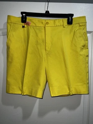 Lauren Jeans Co. Ralph Lauren Yellow Denim Shorts Women's Size 12 - Image 1 of 4
