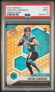 Panini Mosaic 2021 Trevor Lawrence #241 Honeycomb PSA 9 - Imagen 1 de 3