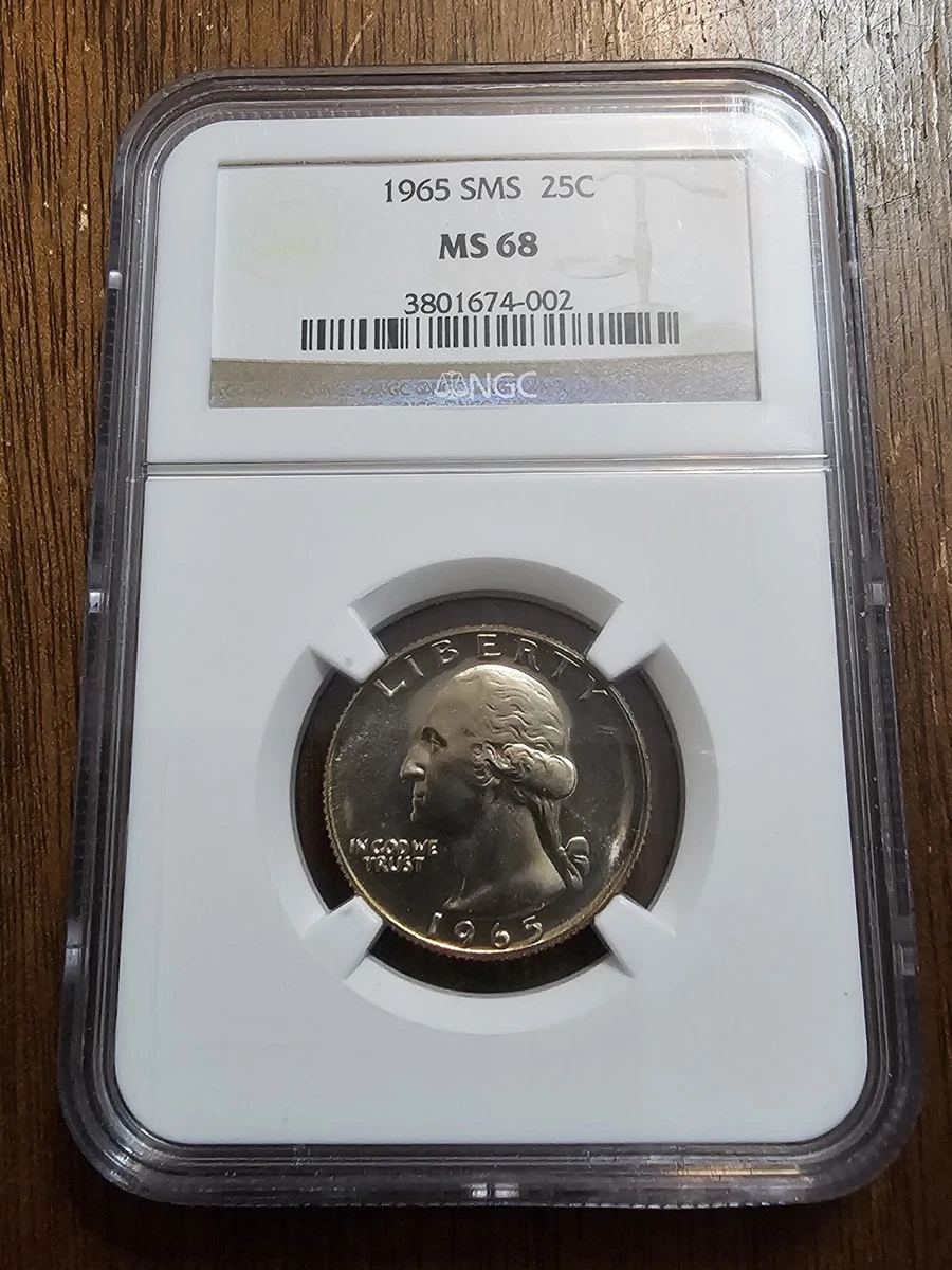 1965 Uncirculated MS 68 Graded Washington Quarters for sale | eBay