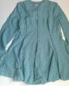 NWT! Free People Top Women's Size XS Astral Sea Floral Long Sleeve Orig.$128 - Picture 1 of 9